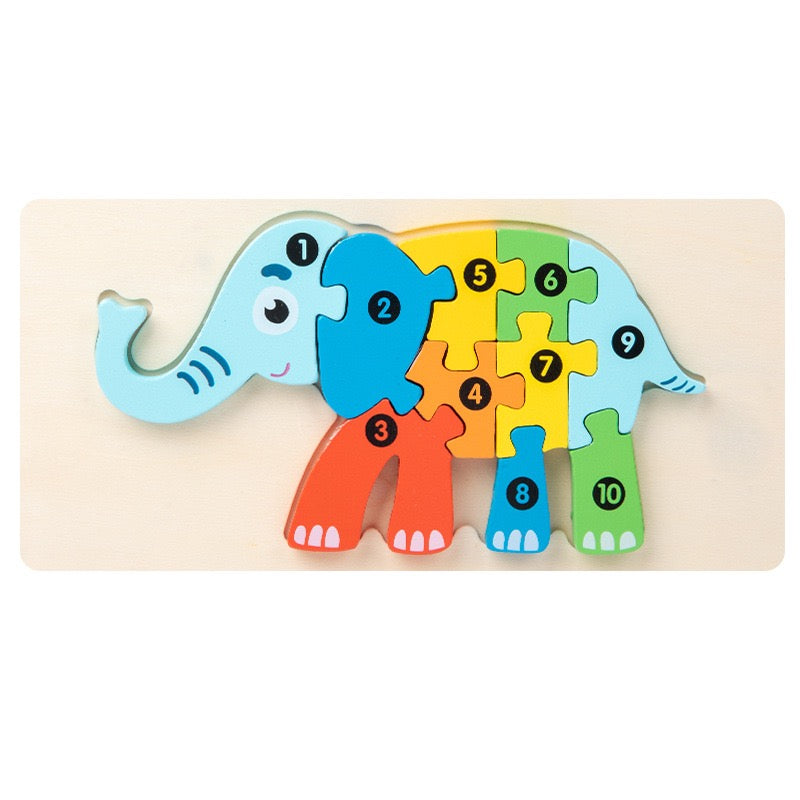 Personalized Wooden Toddler Puzzle β Custom Name or Message Educational Toy