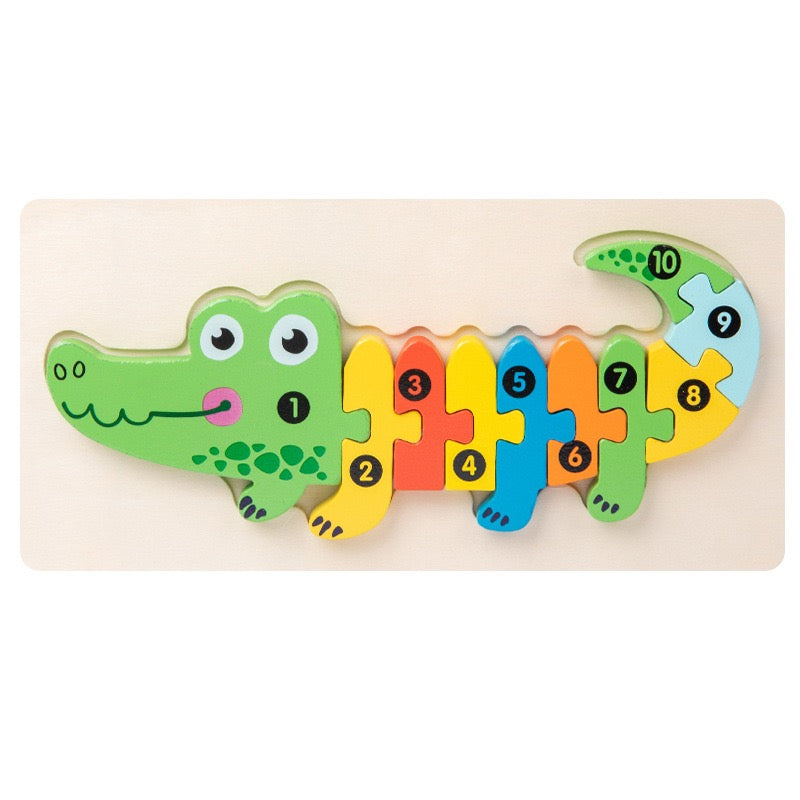 Personalized Wooden Toddler Puzzle β Custom Name or Message Educational Toy
