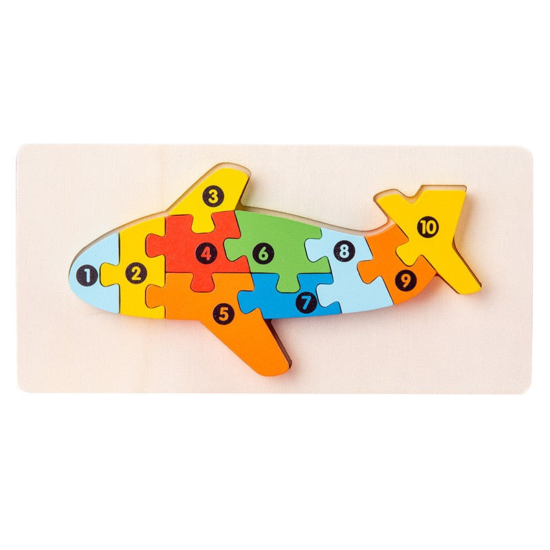 Personalized Wooden Toddler Puzzle β Custom Name or Message Educational Toy