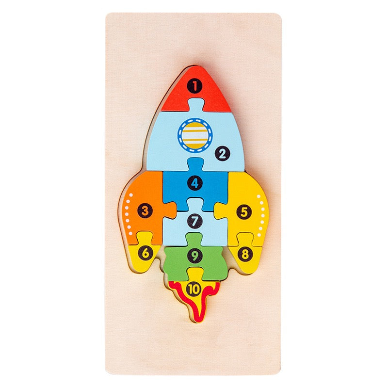 Personalized Wooden Toddler Puzzle β Custom Name or Message Educational Toy