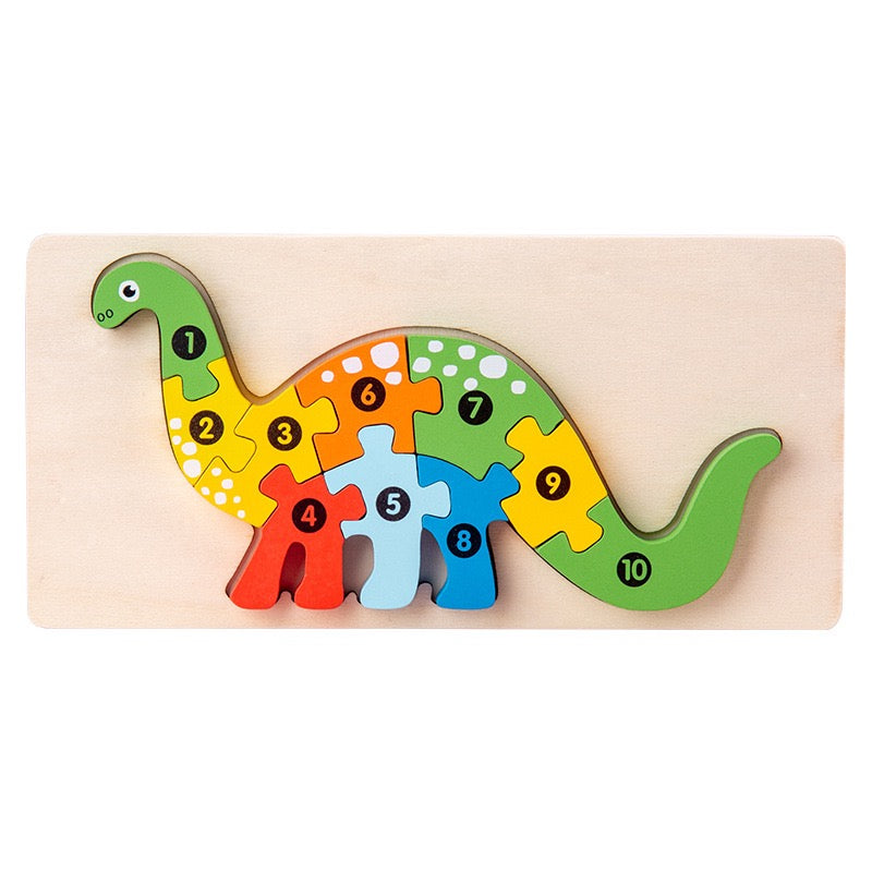 Personalized Wooden Toddler Puzzle β Custom Name or Message Educational Toy