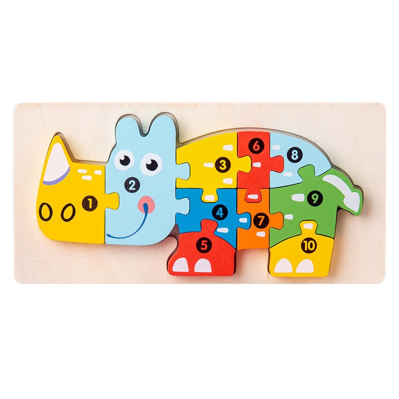 Personalized Wooden Toddler Puzzle β Custom Name or Message Educational Toy