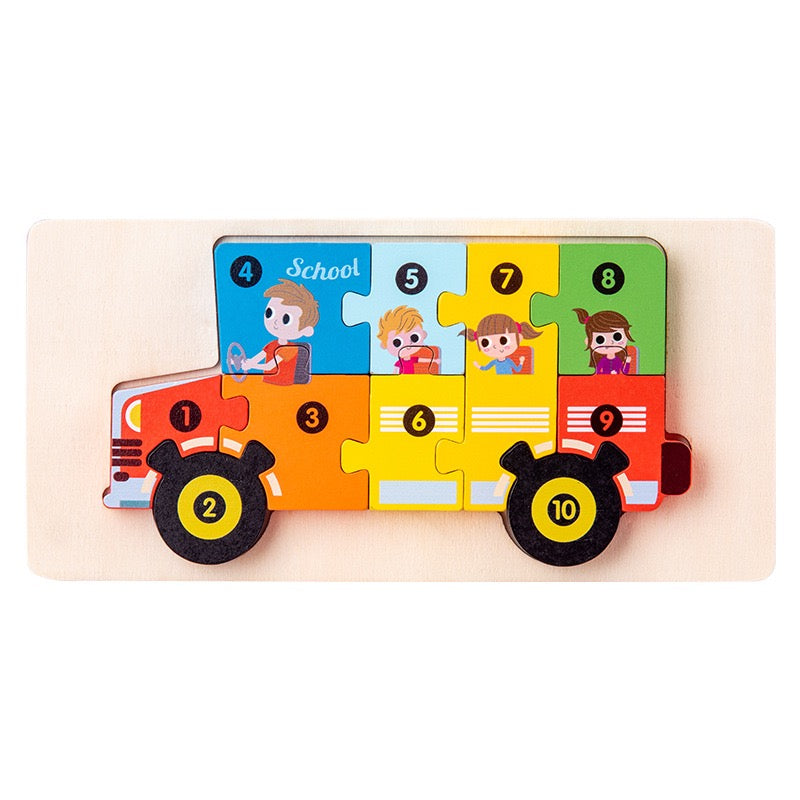 Personalized Wooden Toddler Puzzle β Custom Name or Message Educational Toy