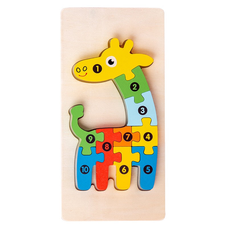 Personalized Wooden Toddler Puzzle β Custom Name or Message Educational Toy