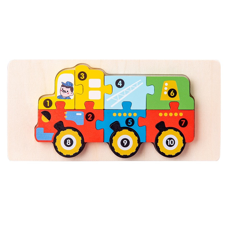 Personalized Wooden Toddler Puzzle β Custom Name or Message Educational Toy