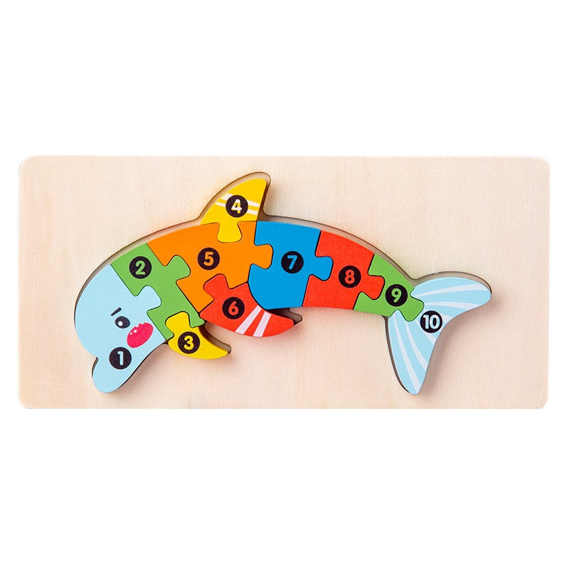 Personalized Wooden Toddler Puzzle β Custom Name or Message Educational Toy