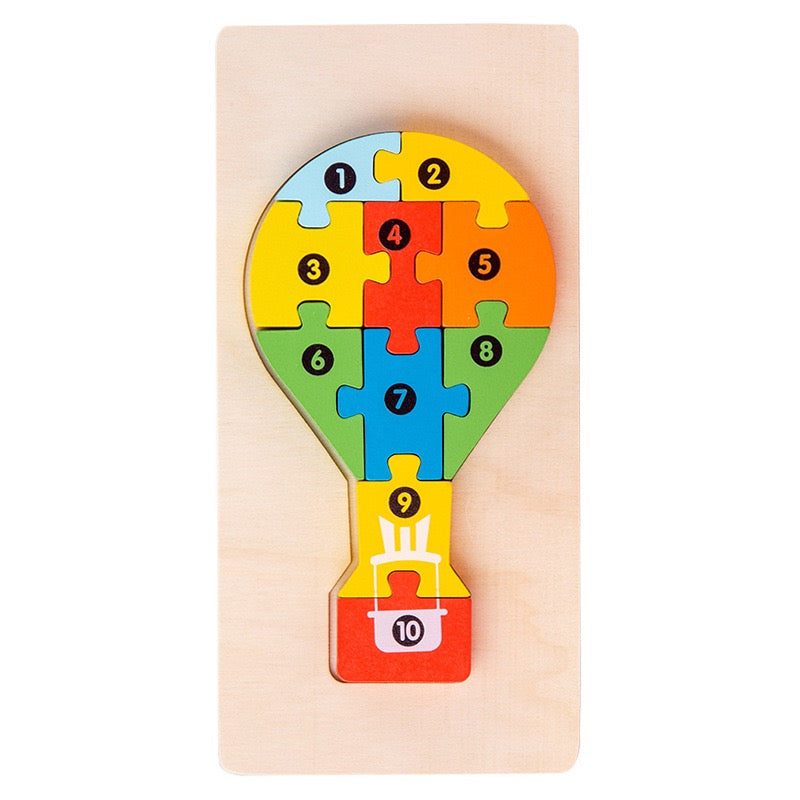 Personalized Wooden Toddler Puzzle β Custom Name or Message Educational Toy