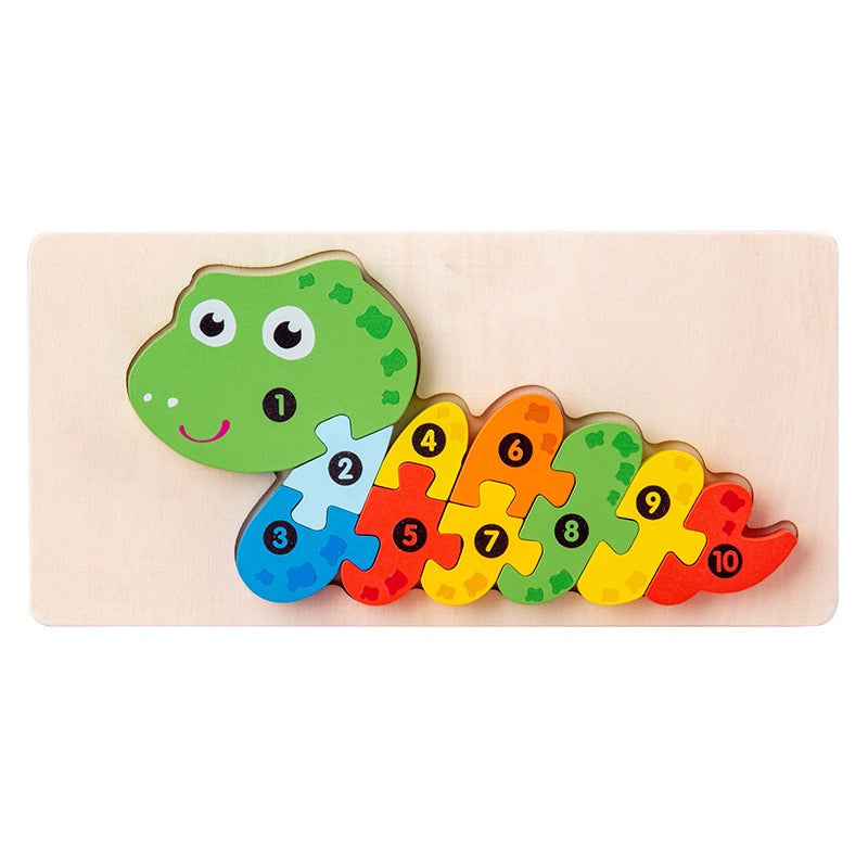 Personalized Wooden Toddler Puzzle β Custom Name or Message Educational Toy
