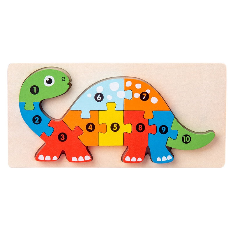 Personalized Wooden Toddler Puzzle β Custom Name or Message Educational Toy