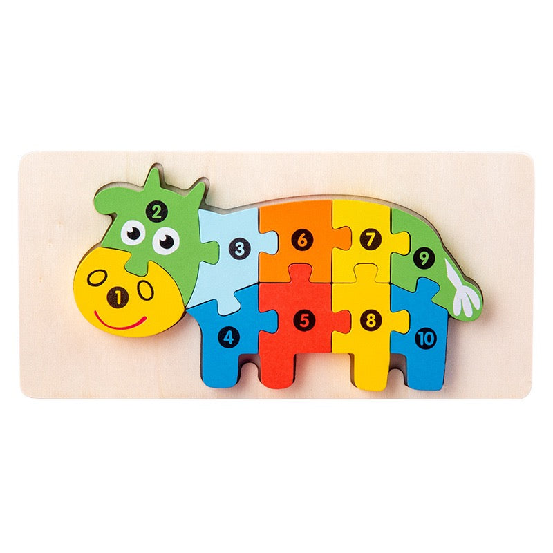 Personalized Wooden Toddler Puzzle β Custom Name or Message Educational Toy