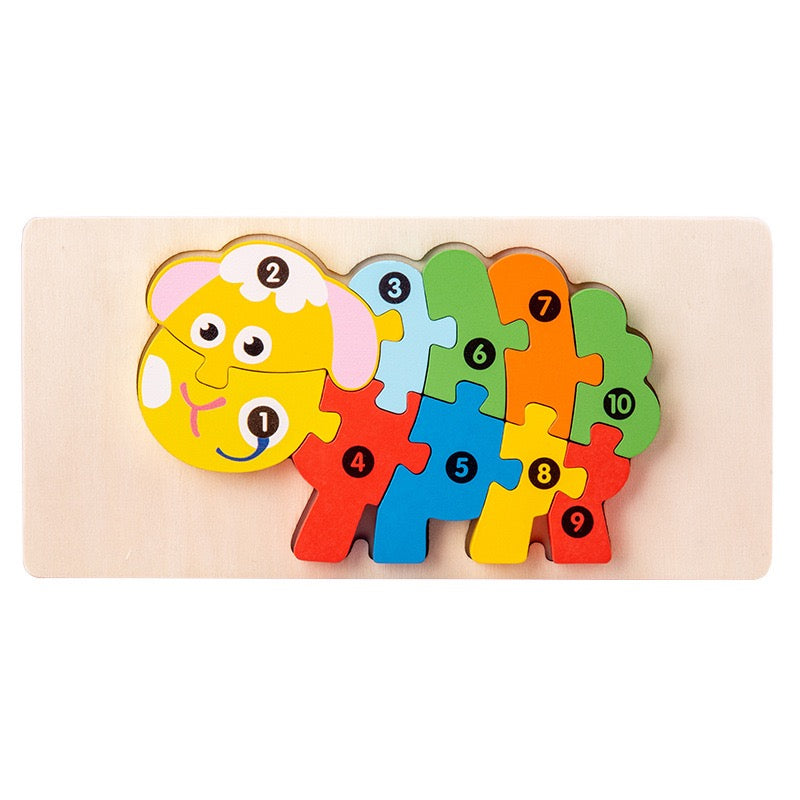 Personalized Wooden Toddler Puzzle β Custom Name or Message Educational Toy