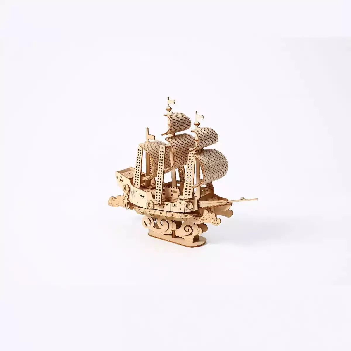 DIY 3D Wooden Puzzle Ship – Vintage Sailing Boat Model Kit